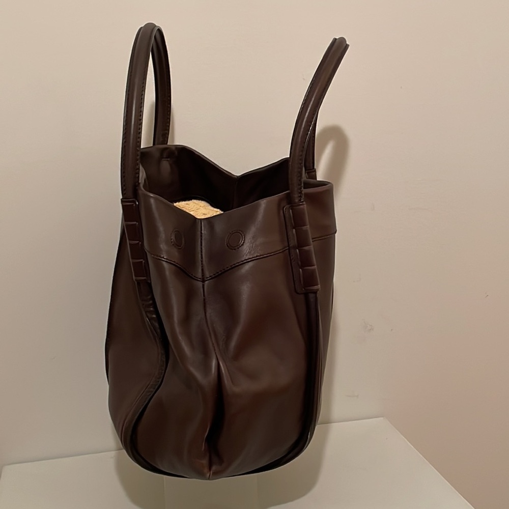 TOD’S - LARGE LEATHER SATCHEL - Picture 6 of 15